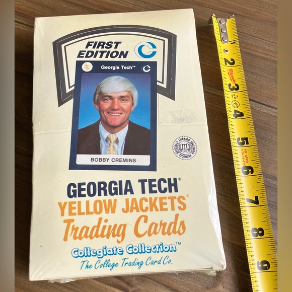Vintage 1st edition Georgia Tech Yellow Jackets Trading Cards- Unopened - Picture 5 of 5